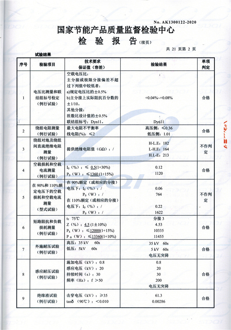 高低压试验报告-S11-1250岫岩岫岩岫岩油浸式变压器-2.jpg